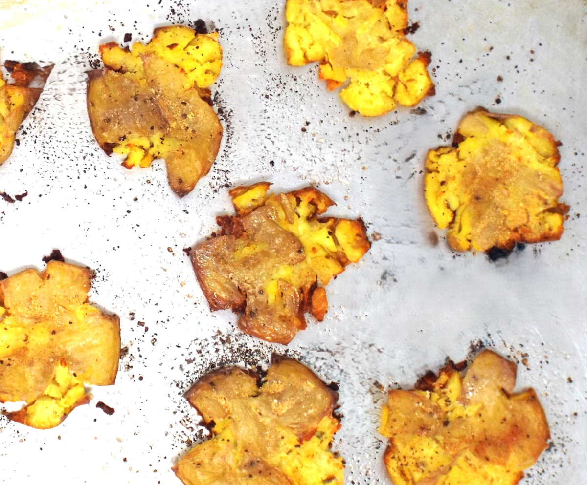 Garlic Smashed Potatoes recipe