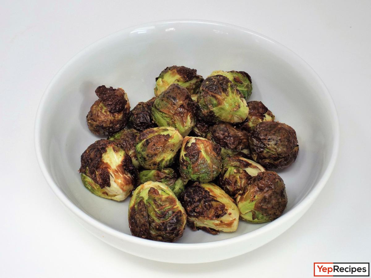 Air Fryer Garlic Brussels Sprouts recipe