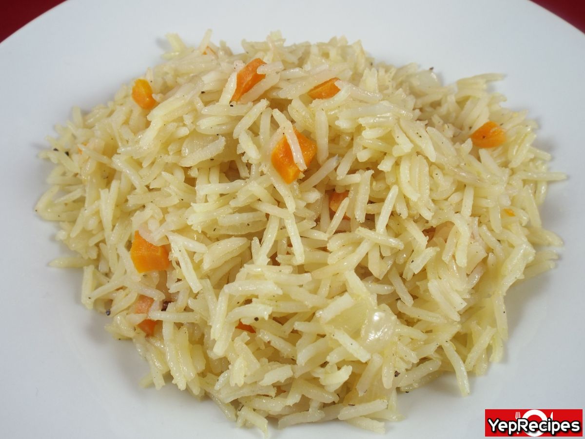 Simple Carrot and Onion Rice Pilaf recipe