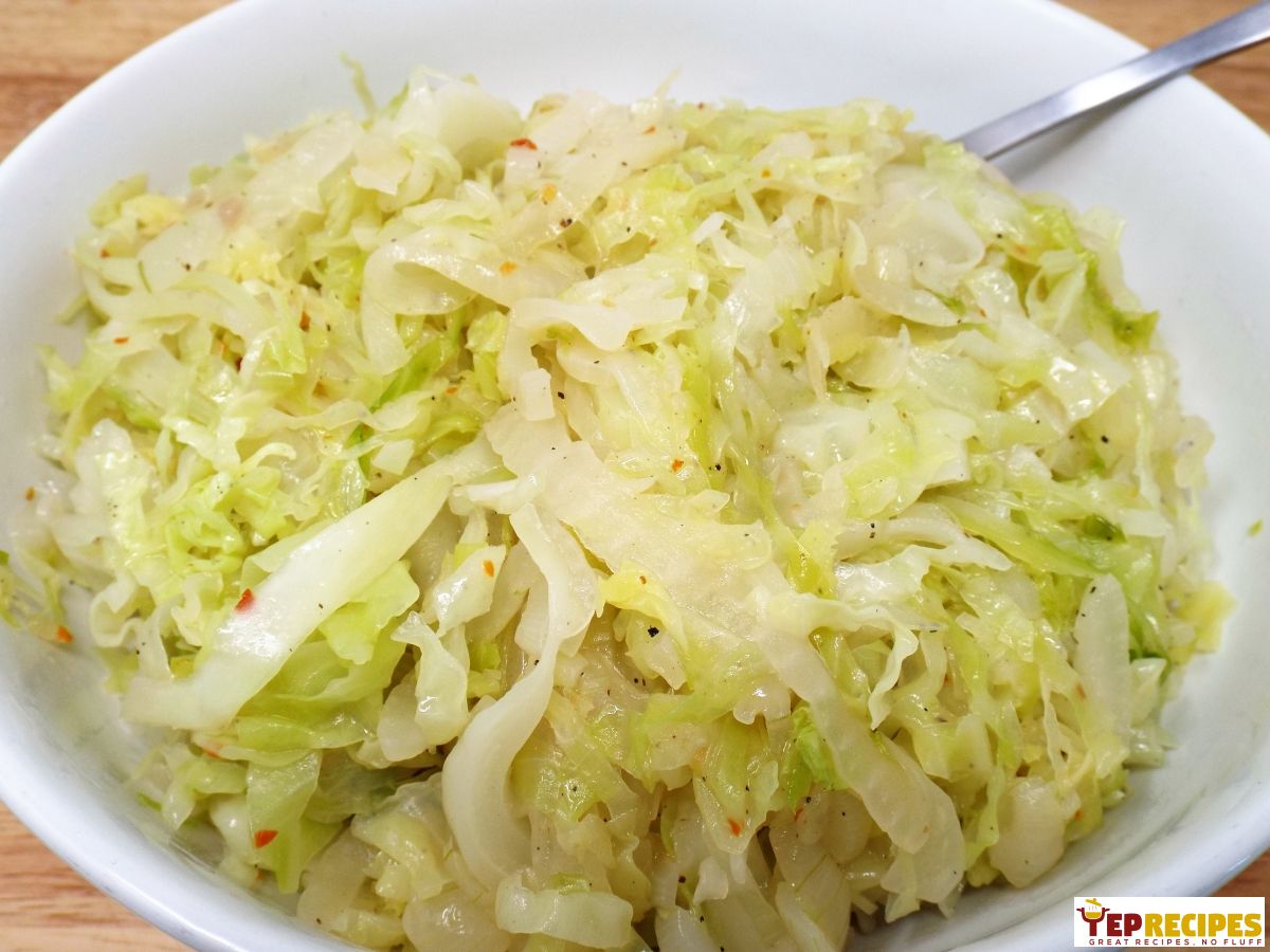 Spicy Sauteed Cabbage and Onions recipe