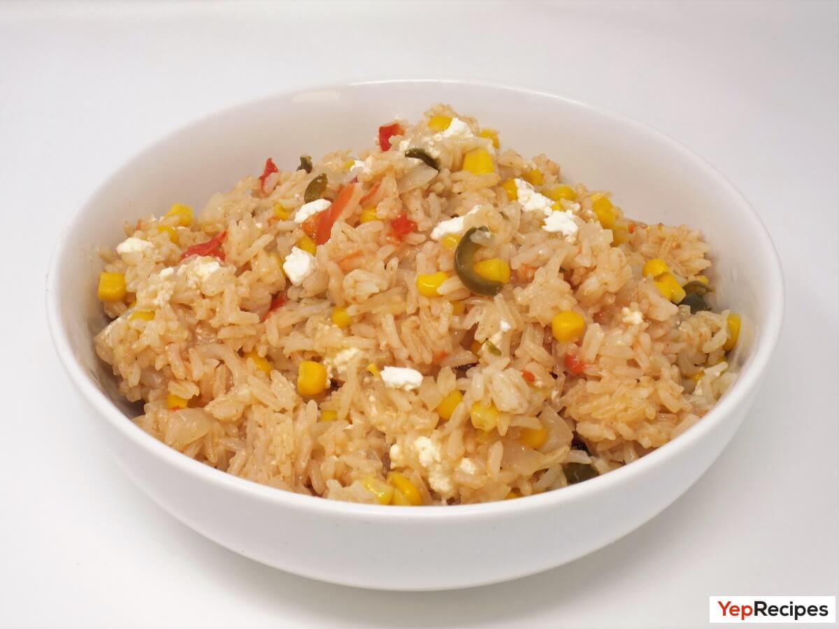 Spicy Mexican Rice with Queso Fresco recipe
