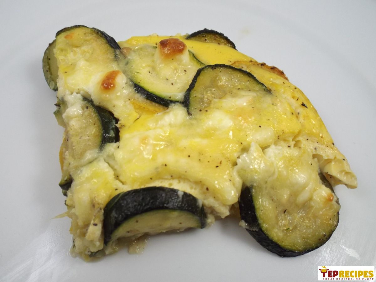 Baked Squash and Zucchini with Feta recipe