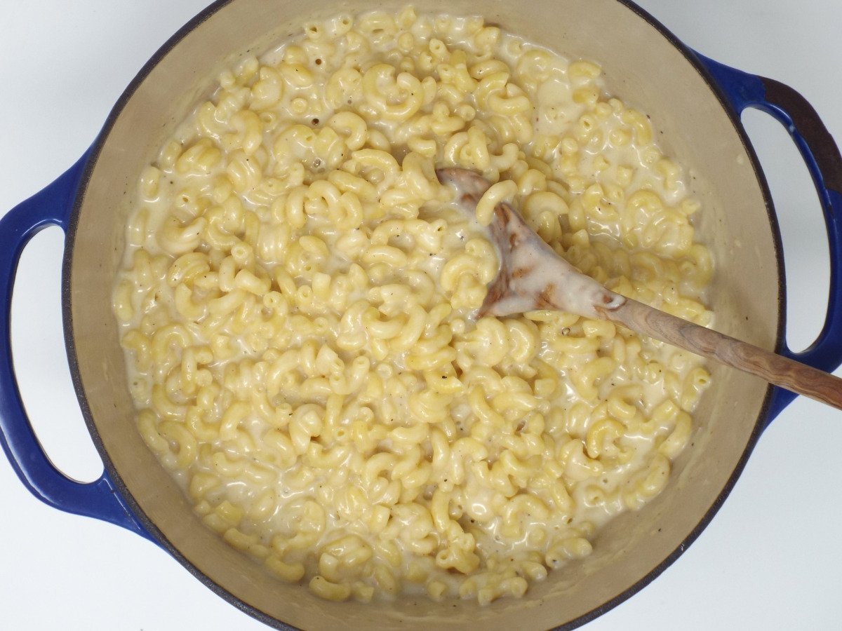 Creamy White Cheddar and Asiago Mac and Cheese recipe