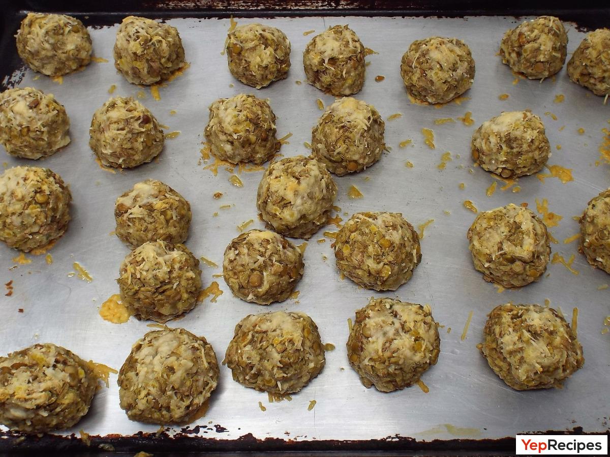 Lentil Parmesan "Meatballs" recipe