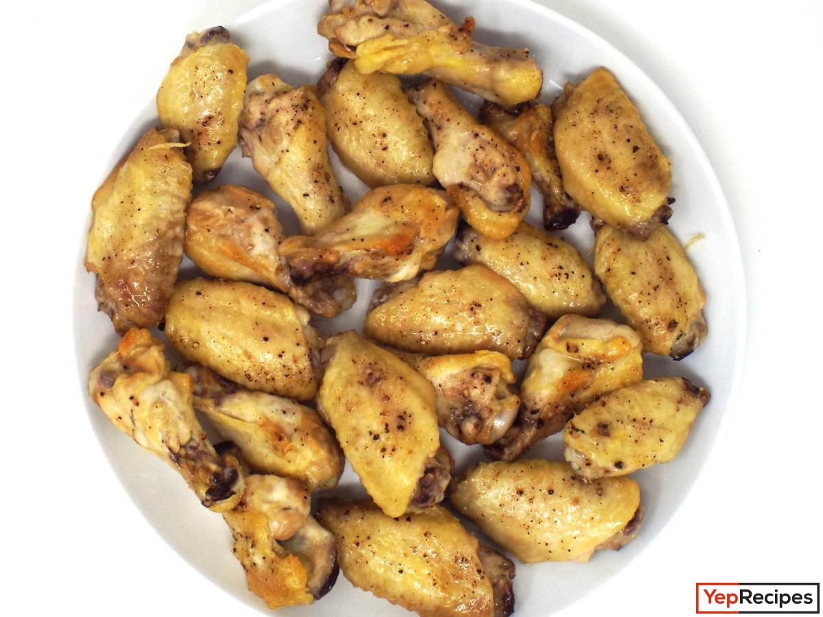 Baked Salt and Pepper Chicken Wings recipe