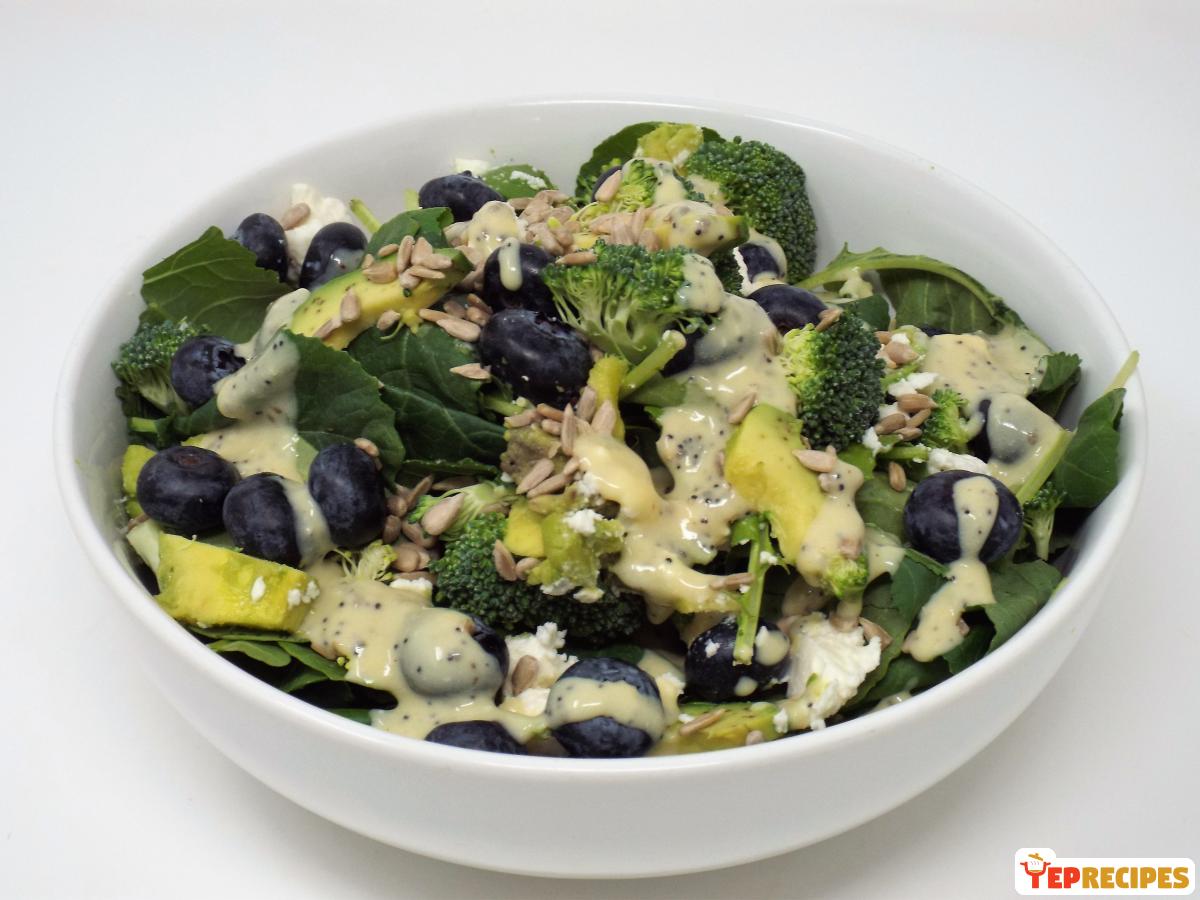 Blueberry, Broccoli, and Kale Salad recipe