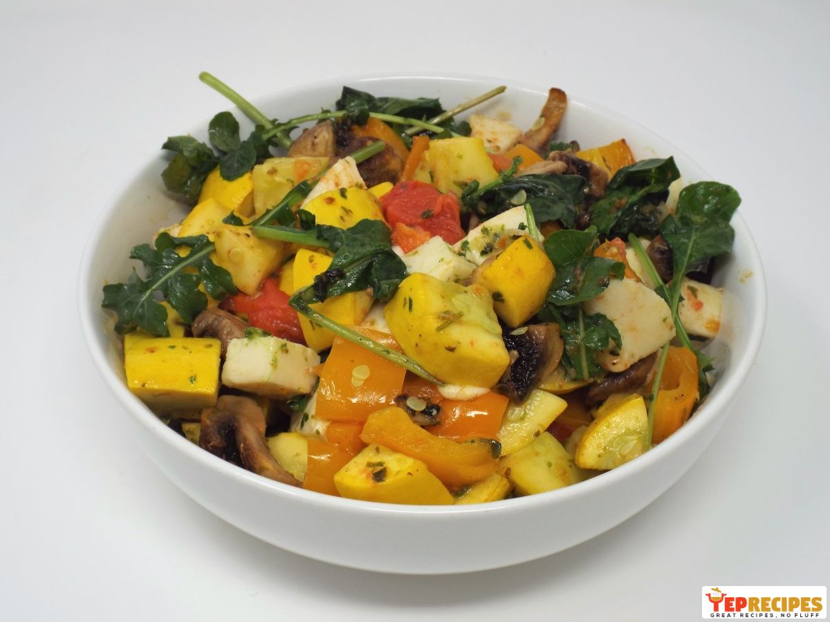 Roasted Vegetable and Arugula Salad recipe