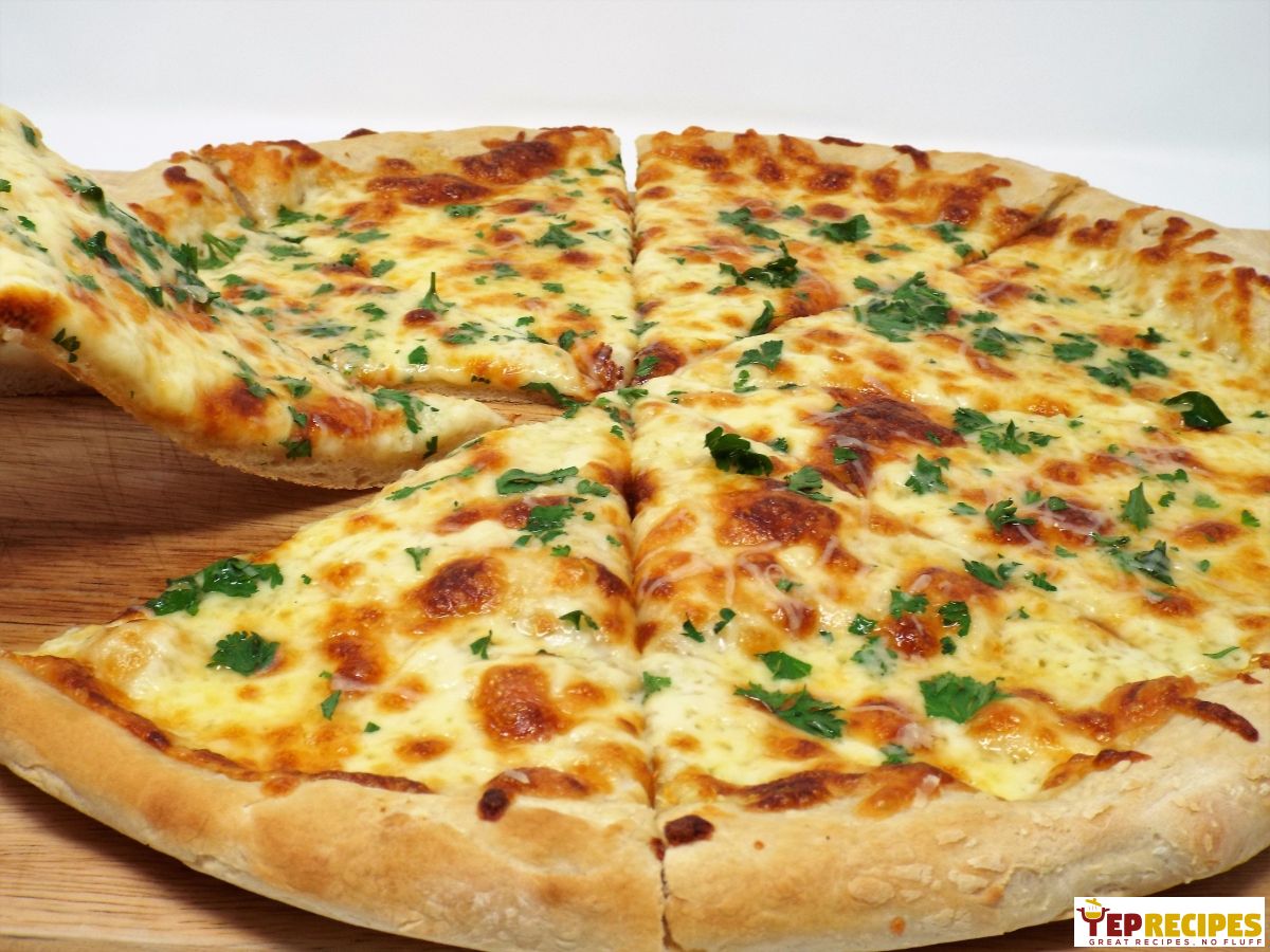 Four Cheese Garlic Pizza recipe