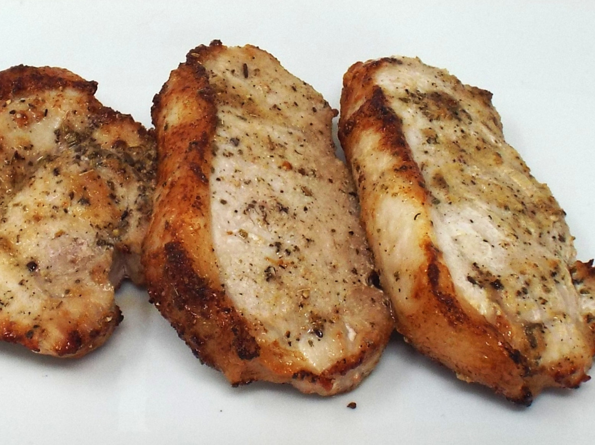 Air Fryer Garlic and Sage Pork Chops recipe