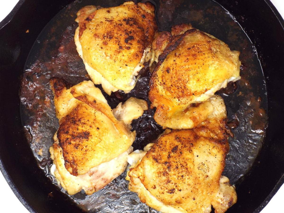 Crispy Cast-Iron Chicken Thighs recipe