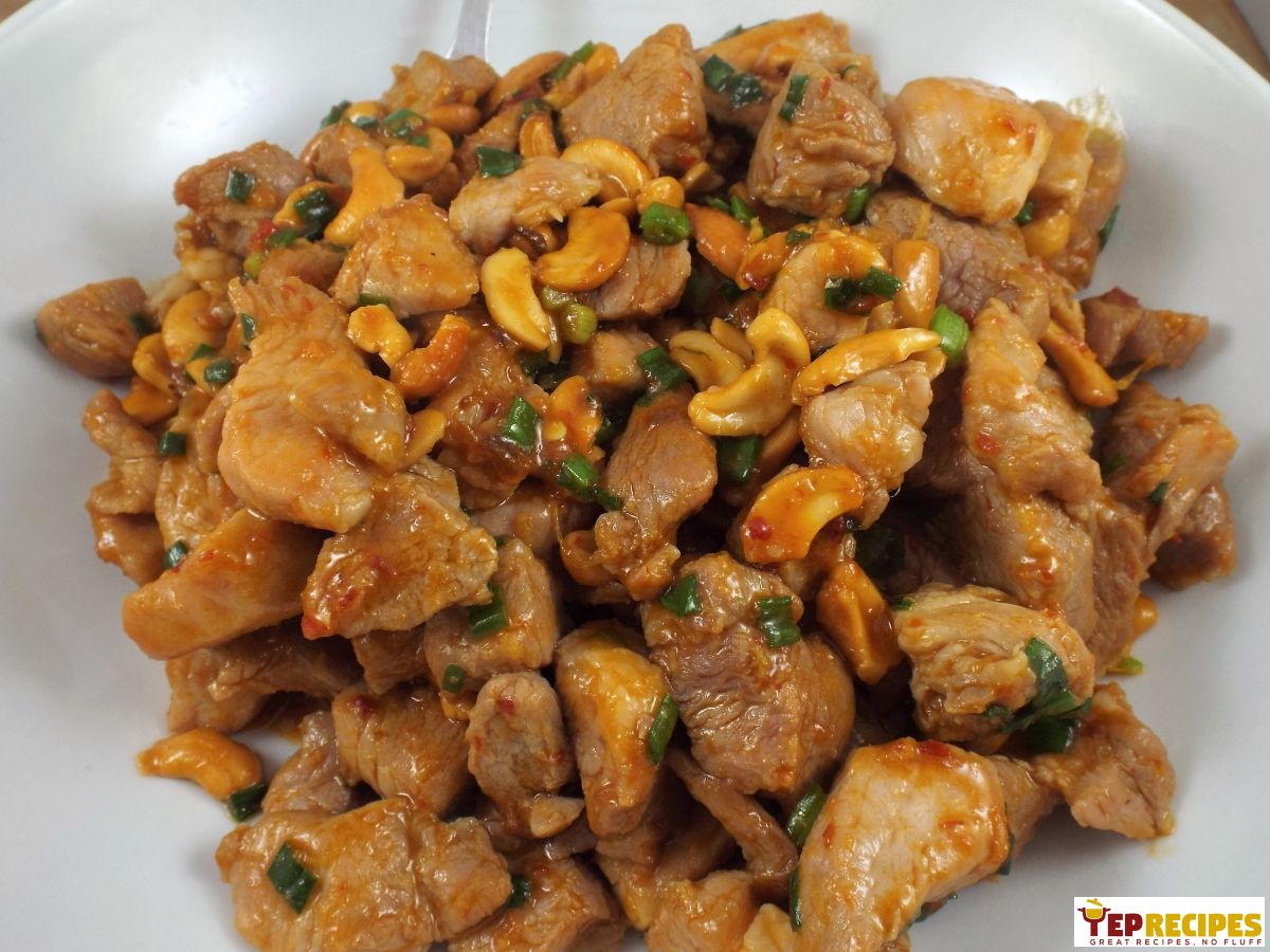 Asian Chili Pork with Cashews recipe
