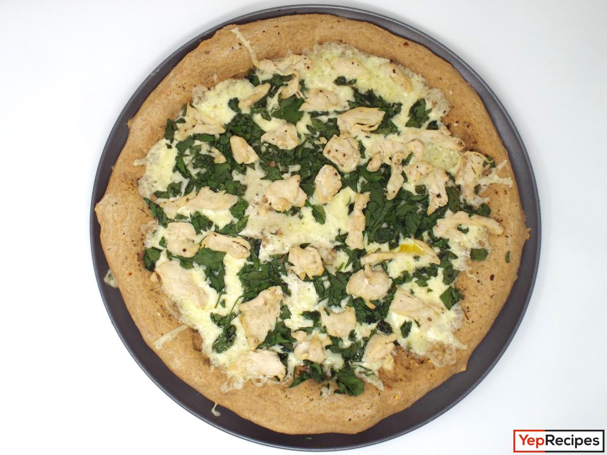 Chicken and Spinach Pizza with Havarti Cheese recipe