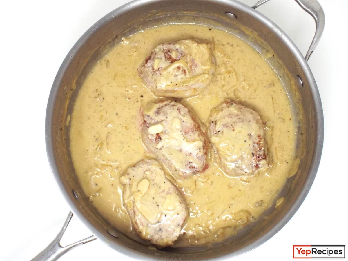 Creamy Garlic and Onion Pork Chops recipe