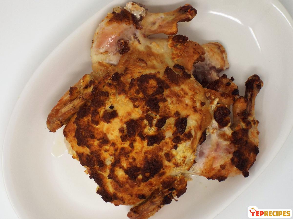 Feta Crusted Roast Chicken recipe