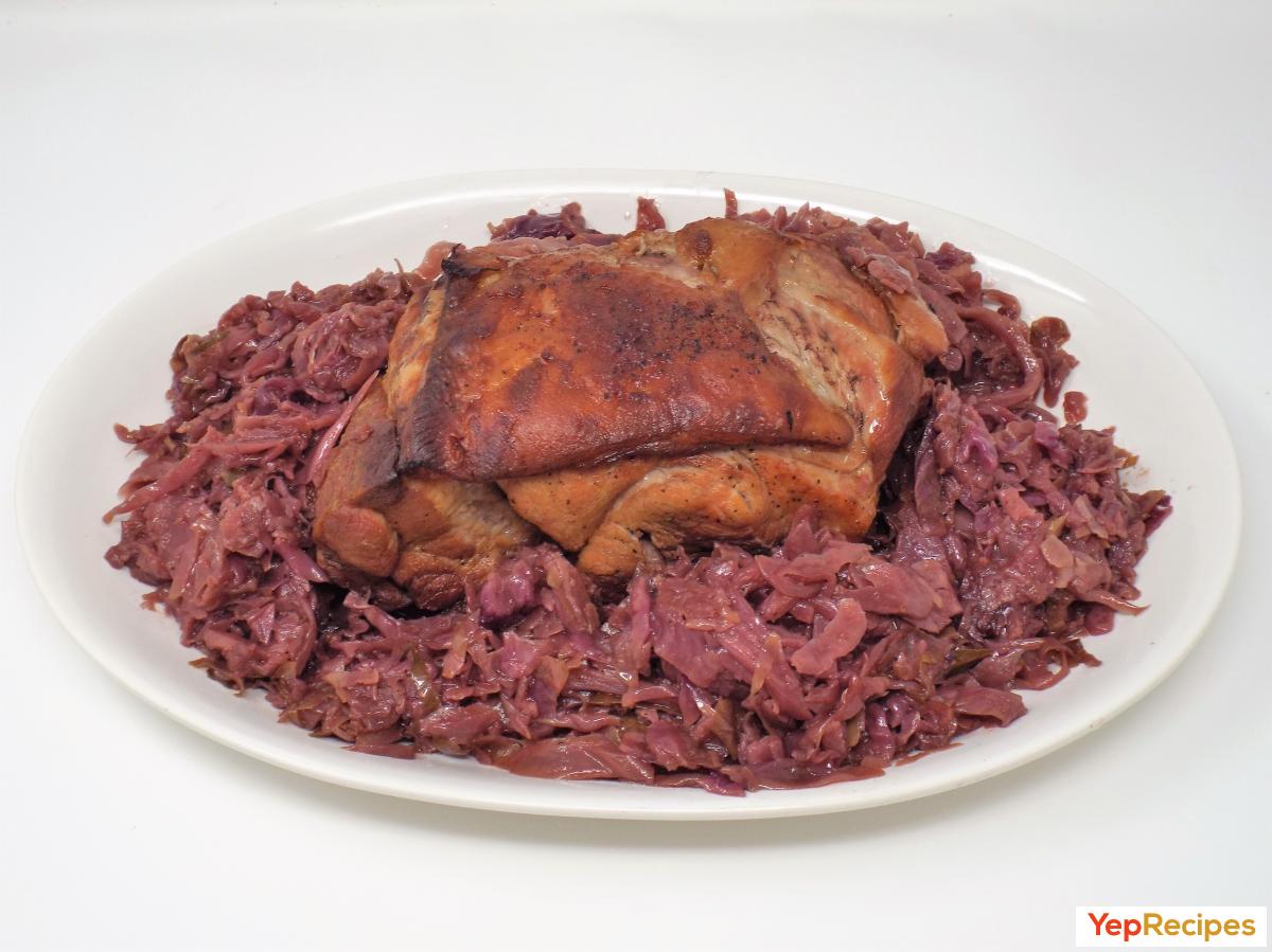 German Braised Pork and Red Cabbage recipe