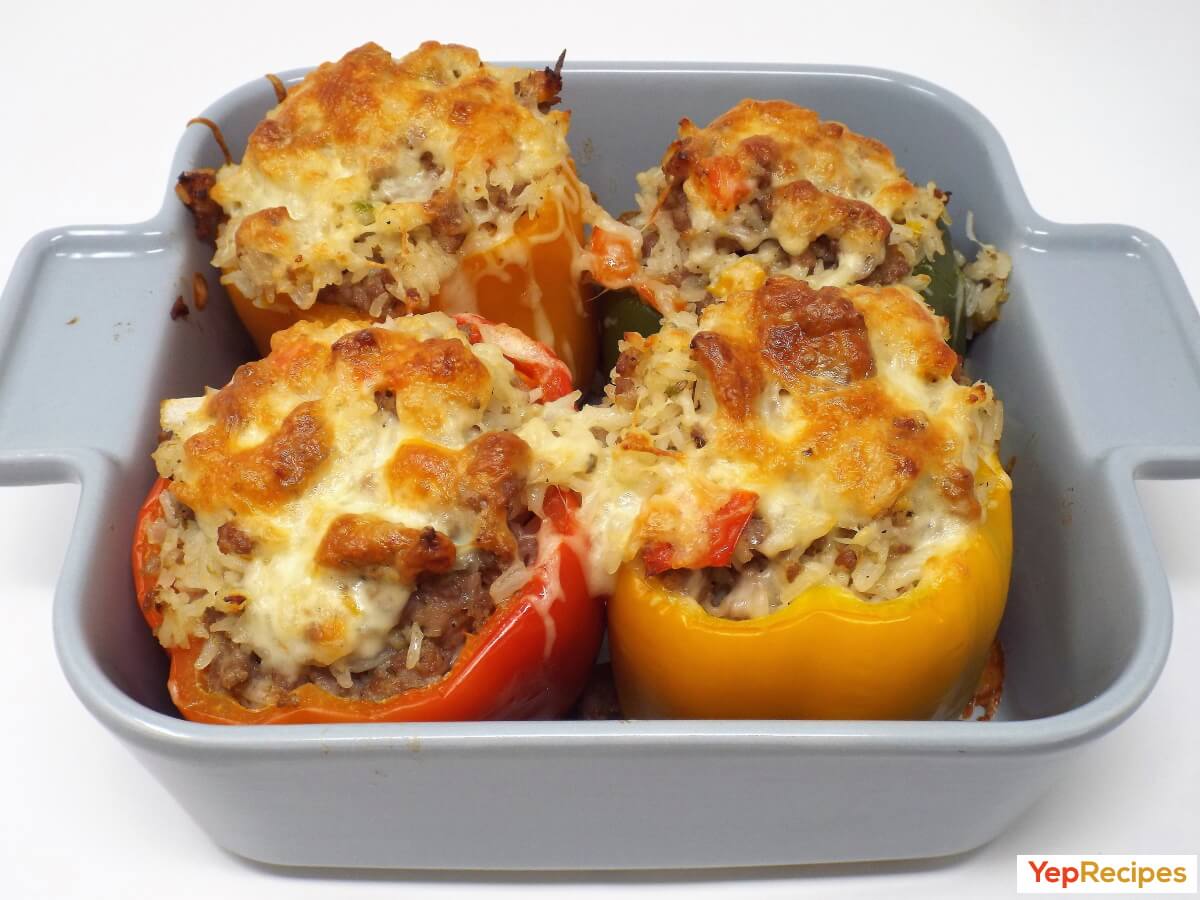 Ground Pork Stuffed Peppers recipe