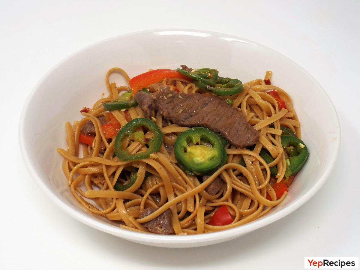 Hot Pepper Steak and Noodles recipe
