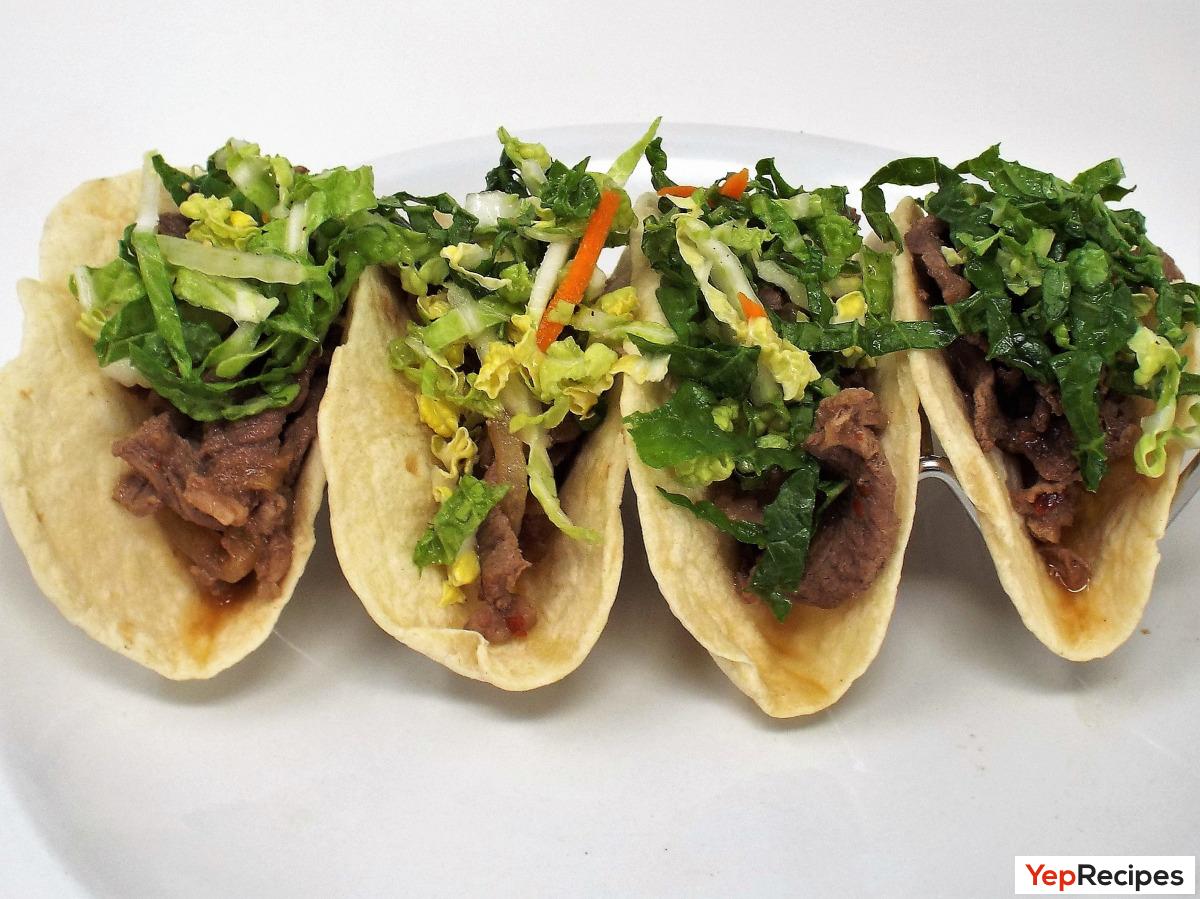 Korean Beef Bulgogi Tacos recipe