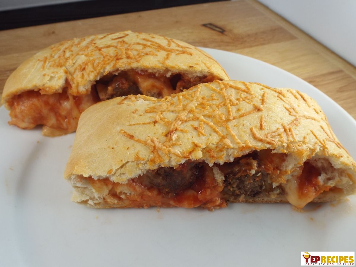 Homemade Meatball Stromboli recipe