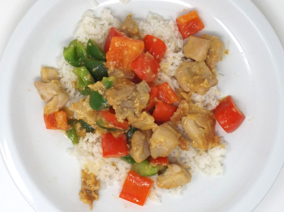 Miso Chicken and Pepper Stir-Fry recipe