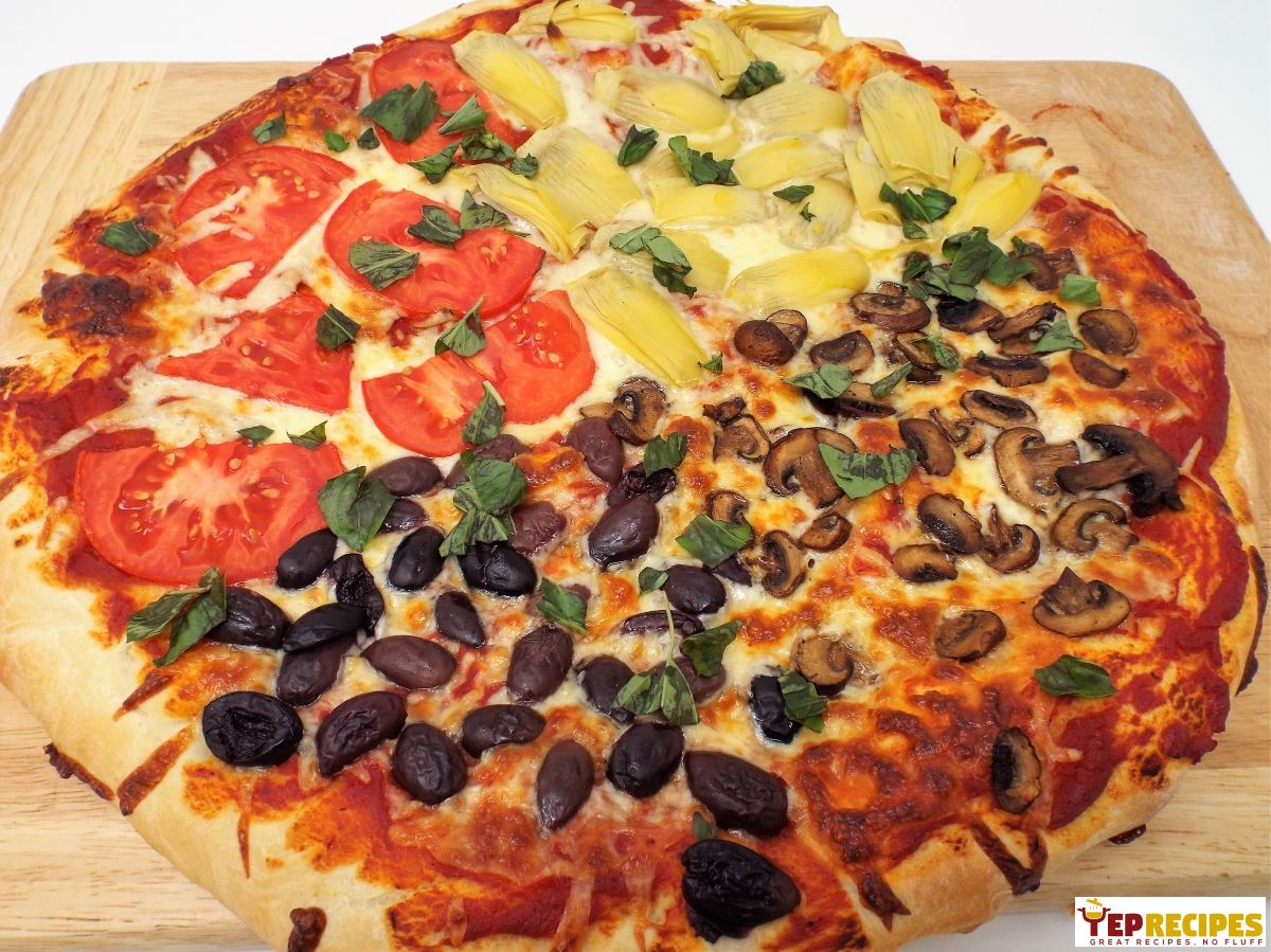 Homemade Pizza Quattro Stagioni | YepRecipes.com