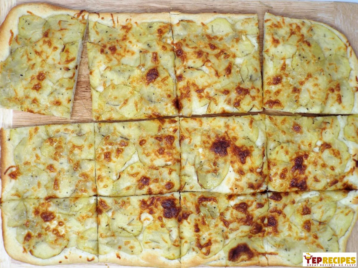 Homemade Roman-Style Potato Pizza recipe