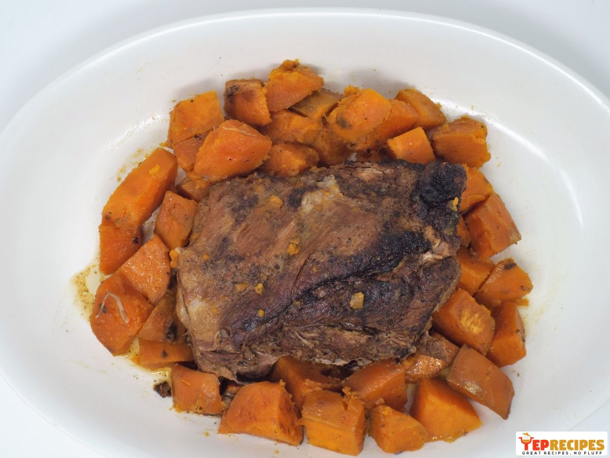 Slow Cooker Pork and Sweet Potatoes recipe