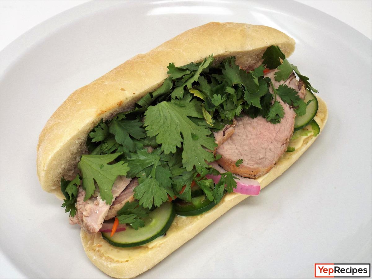 Pork Tenderloin Banh Mi Sandwiches recipe