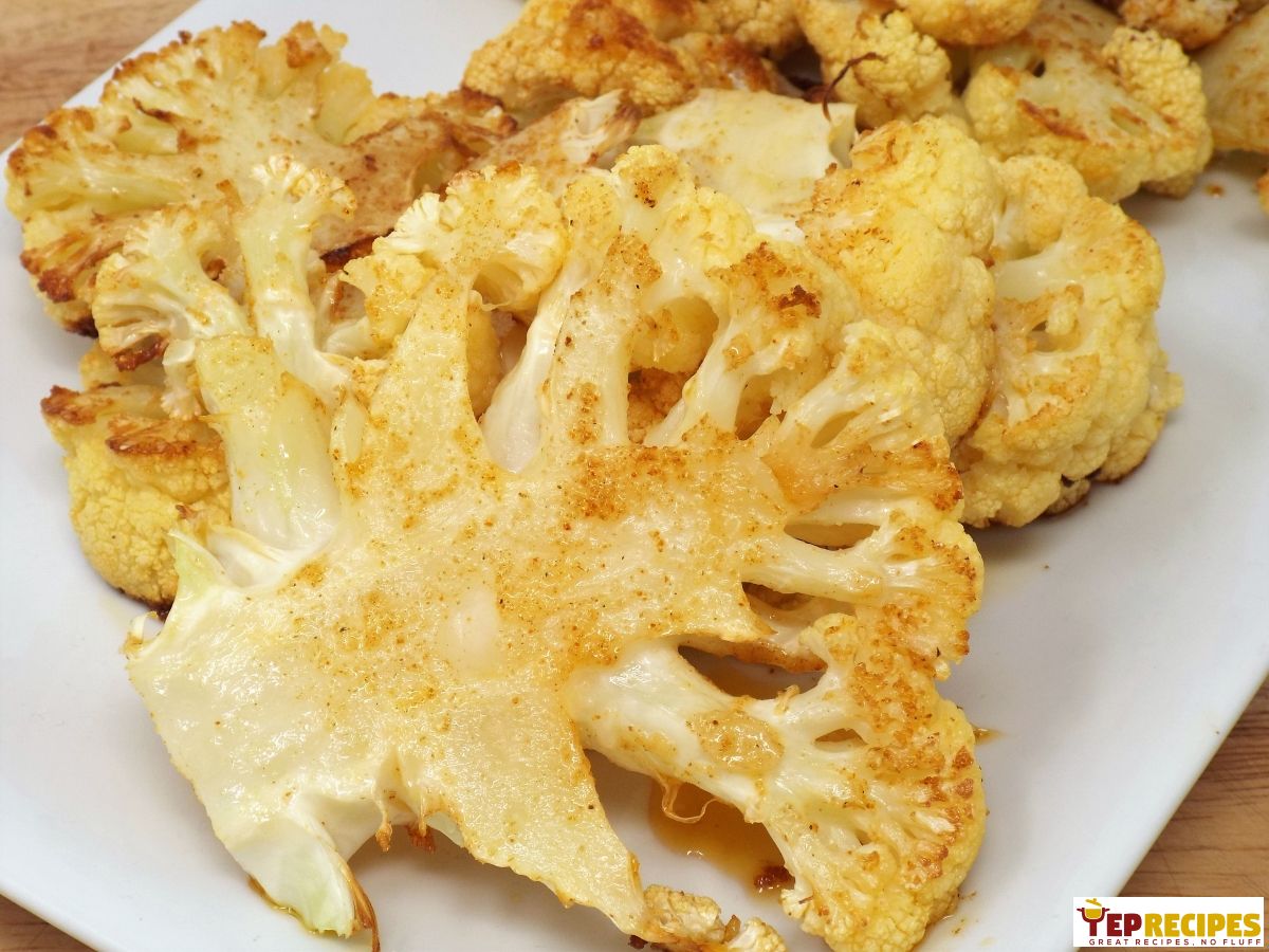 Spicy Roasted Cauliflower Steaks Spicy Roasted Cauliflower Steaks recipe