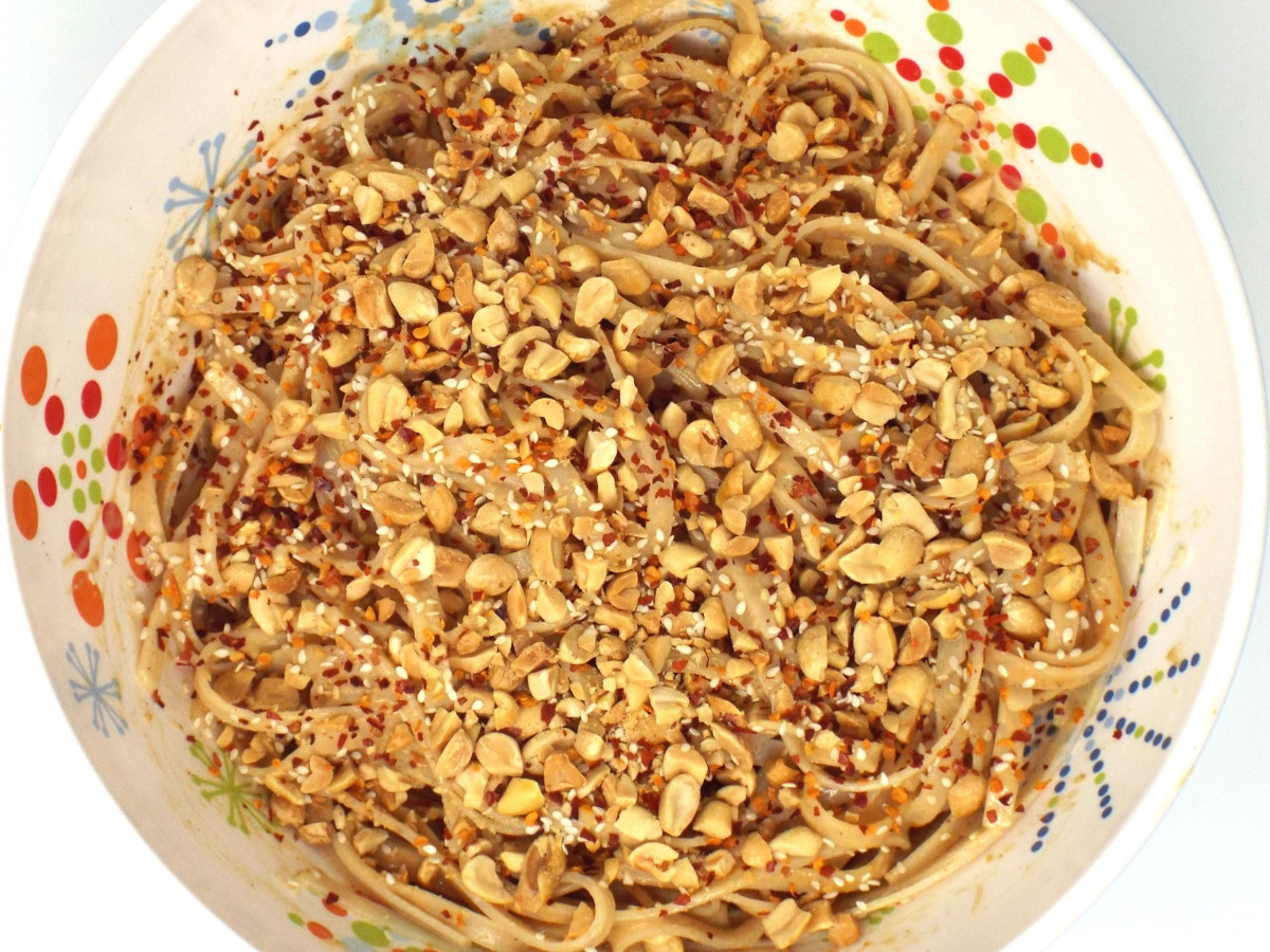 Spicy Sesame Peanut Noodles recipe