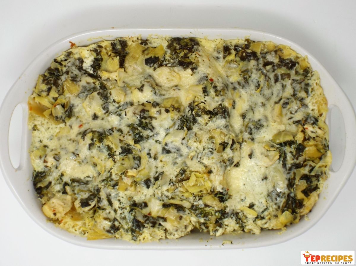 Cheesy Spinach and Artichoke Lasagna recipe