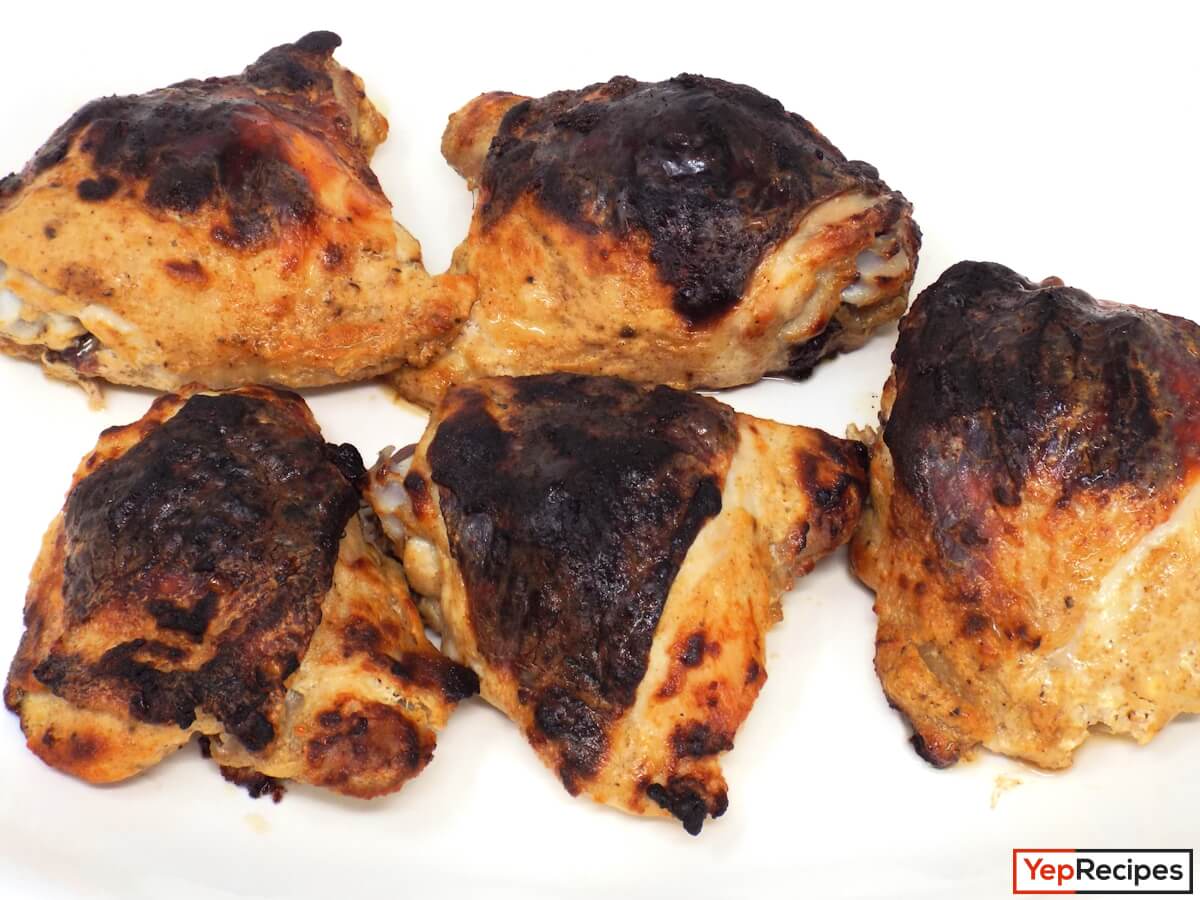 Roasted Tandoori Style Chicken Thighs recipe