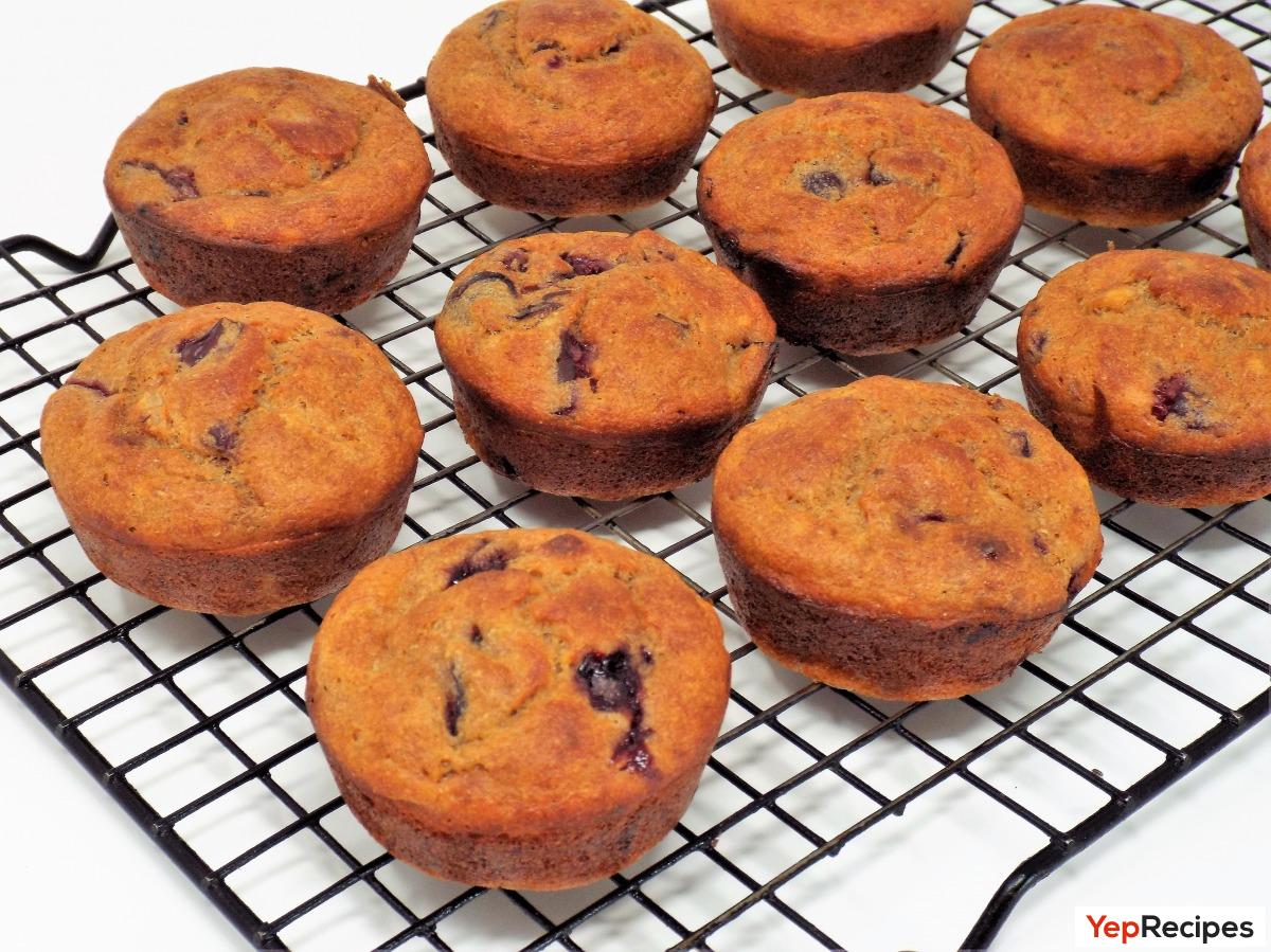 Whole Wheat Cherry Banana Muffins recipe