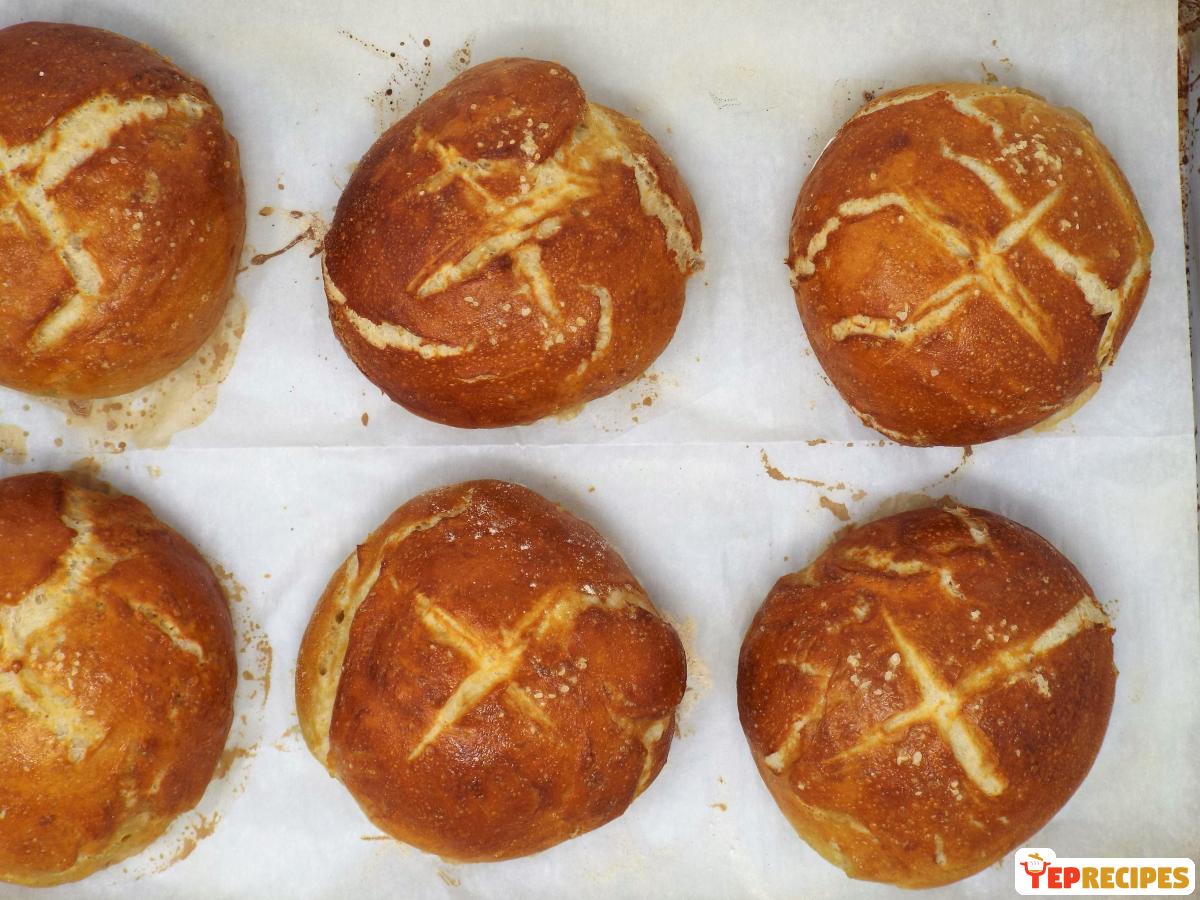 Pretzel Buns recipe