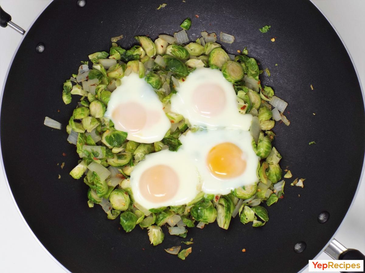 Spicy Brussels Sprouts and Eggs Recipe YepRecipes