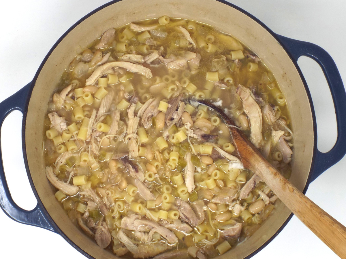 Chicken and Great Northern Bean Soup with Ditalini Pasta recipe