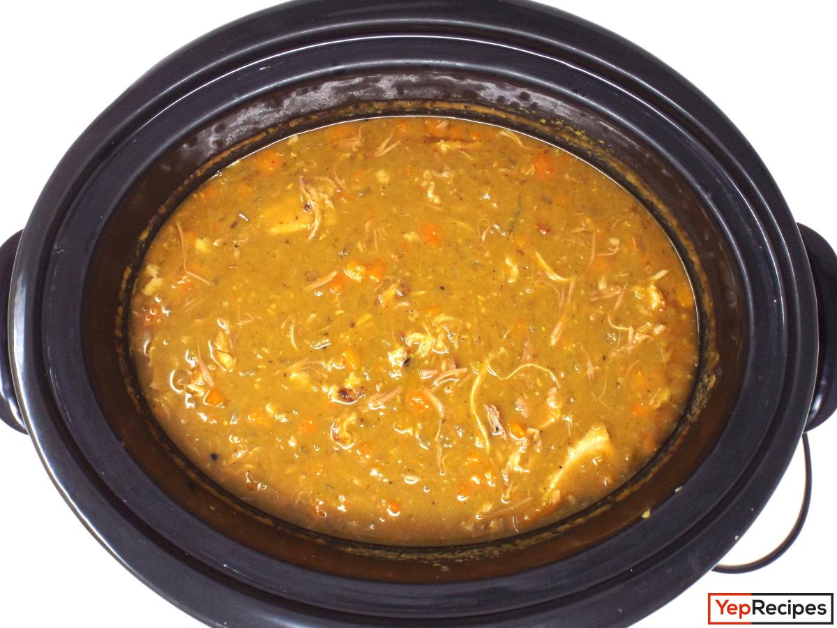 Slow Cooker Pork and Split Pea Soup recipe