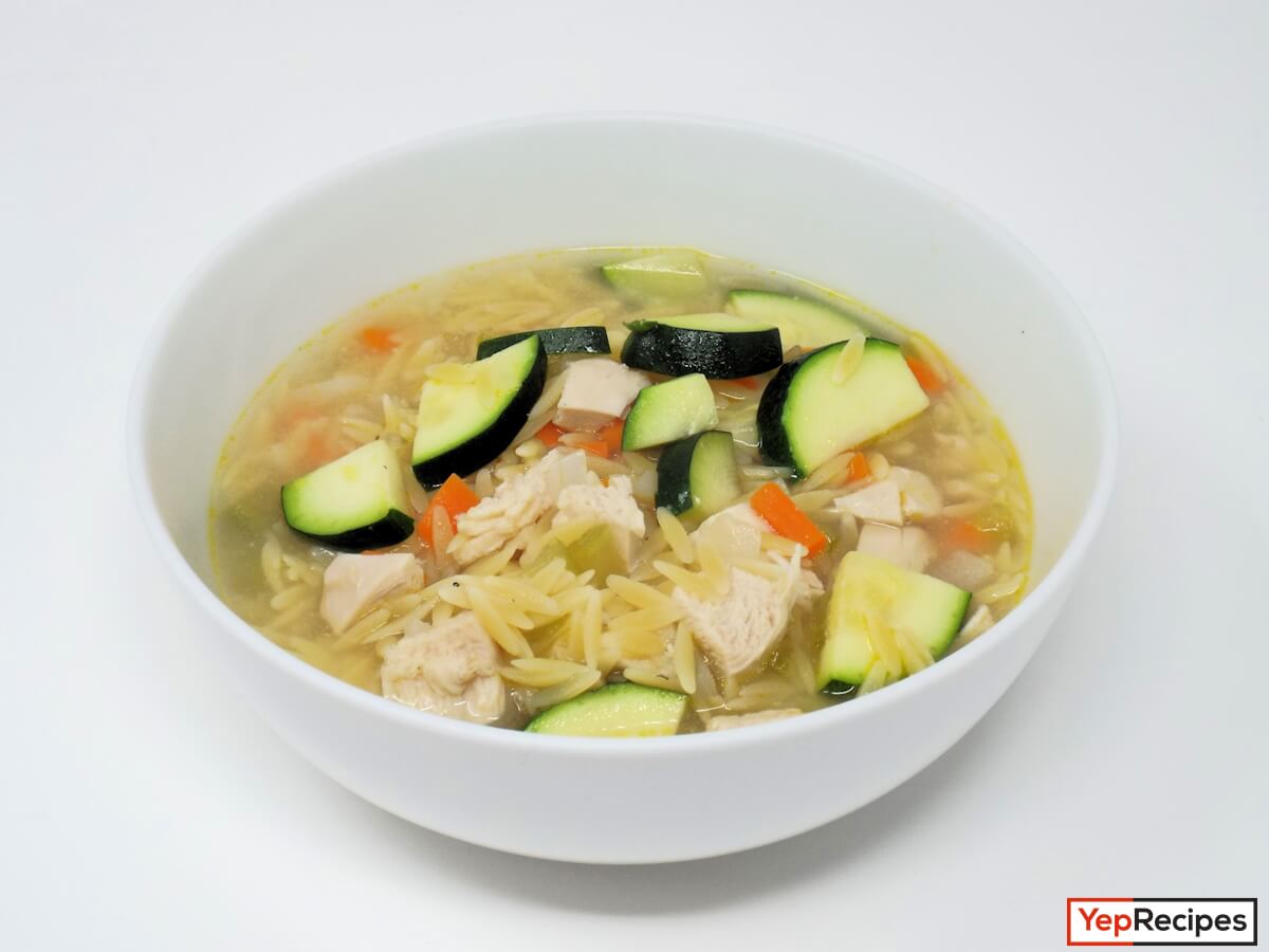 Chicken Soup with Orzo and Zucchini recipe