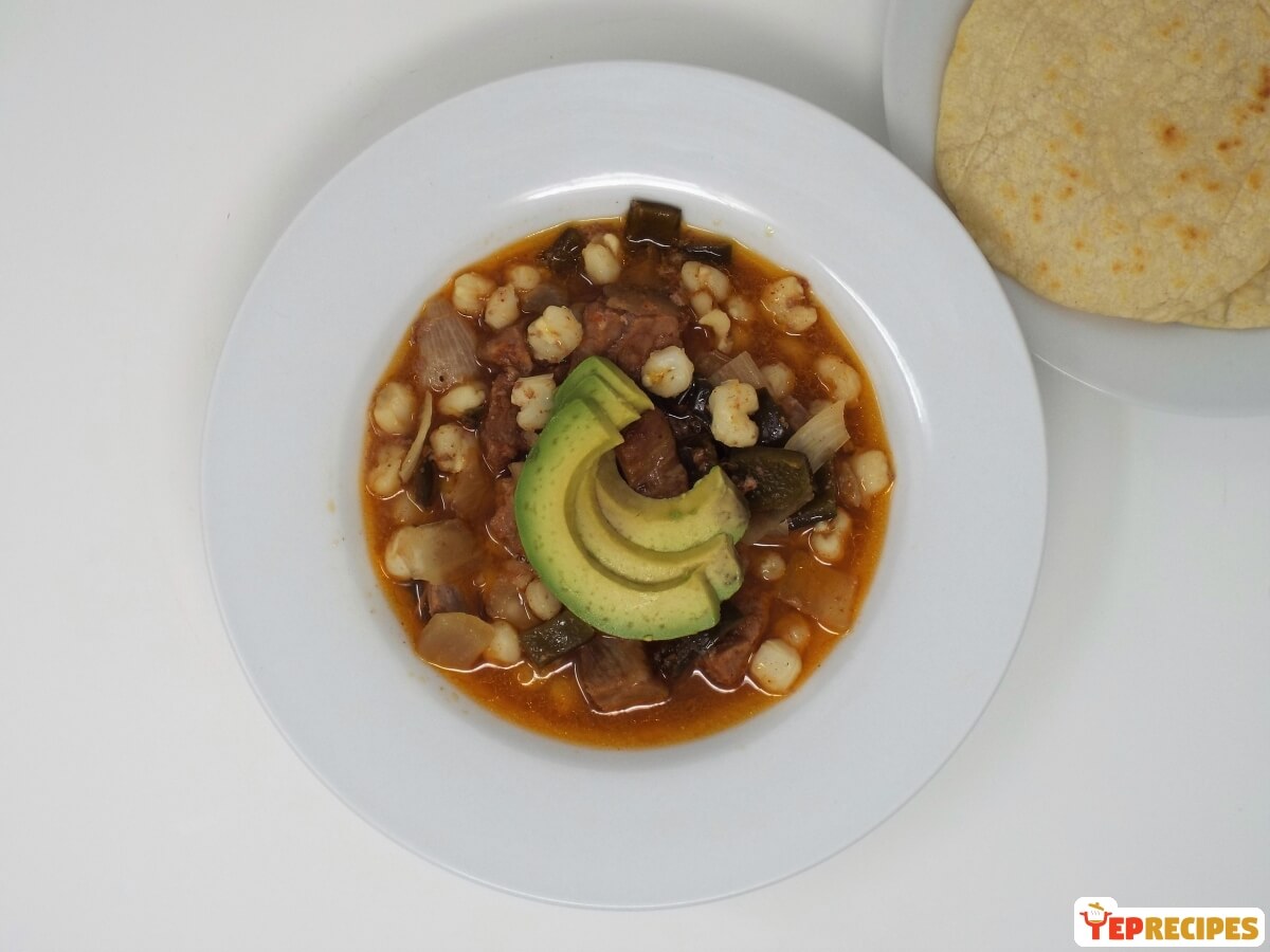 Pork and Hominy Stew recipe