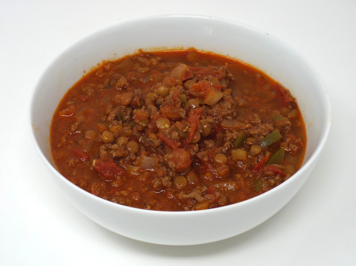 Ground Beef and Lentil Chili recipe
