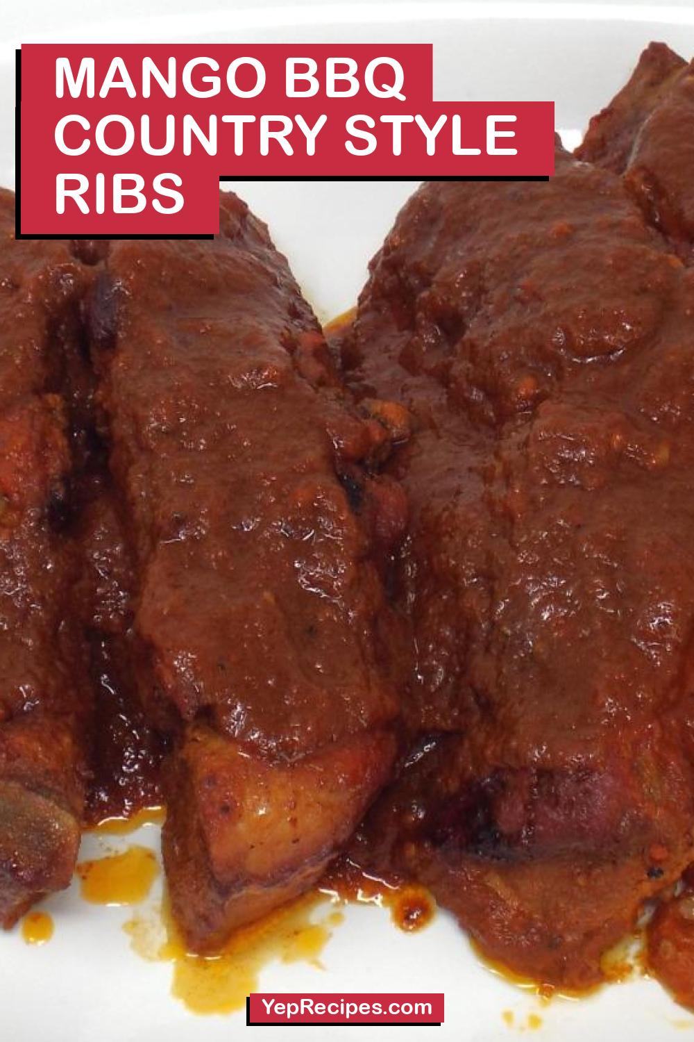 Mango Ribs Mango BBQ Country Style Ribs Recipe | YepRecipes