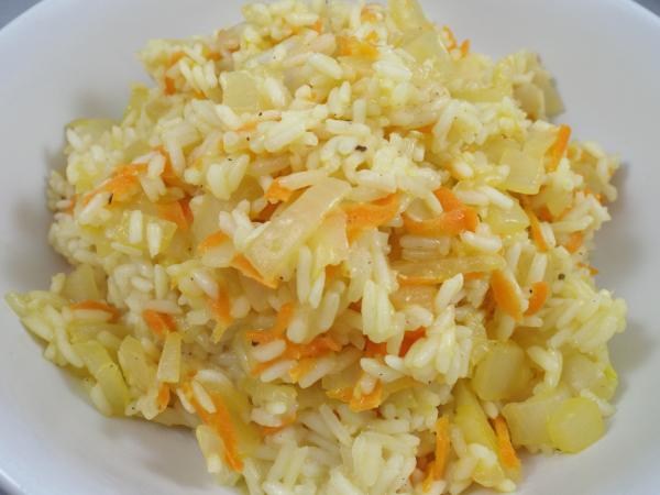 Carrot and Ginger Rice Pilaf