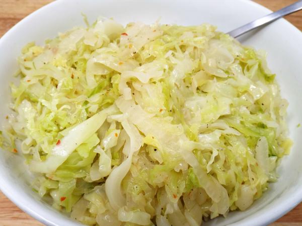 Spicy Sauteed Cabbage and Onions