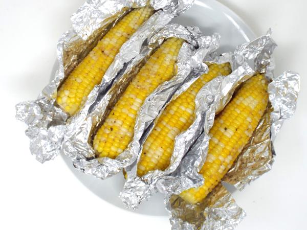Oven Steamed Corn on the Cob