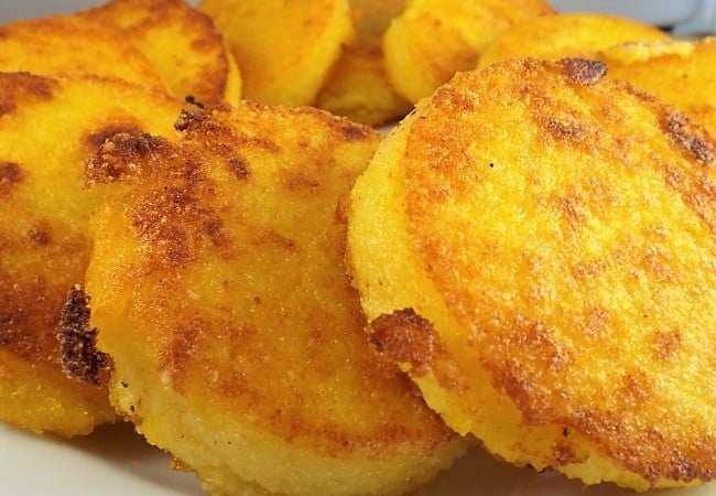 Crispy Polenta Cakes