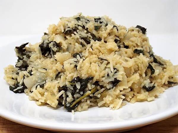 Spanakorizo (Greek Spinach Rice)