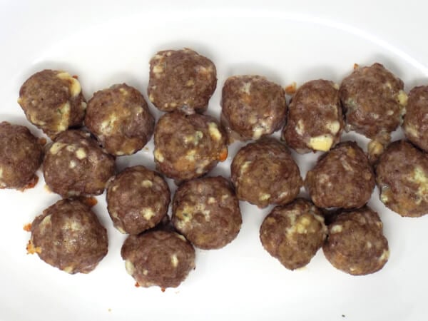 Baked Blue Cheese and Beef Meatballs