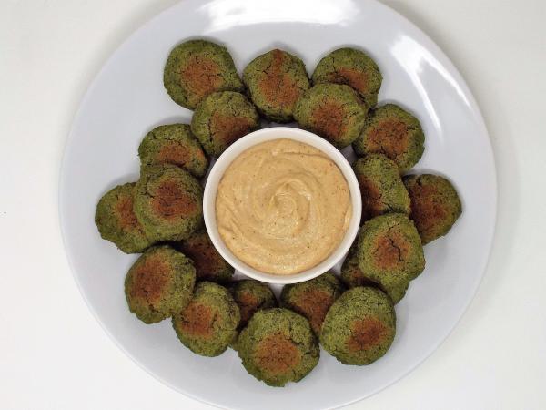 Baked Falafel with Tahini Sauce