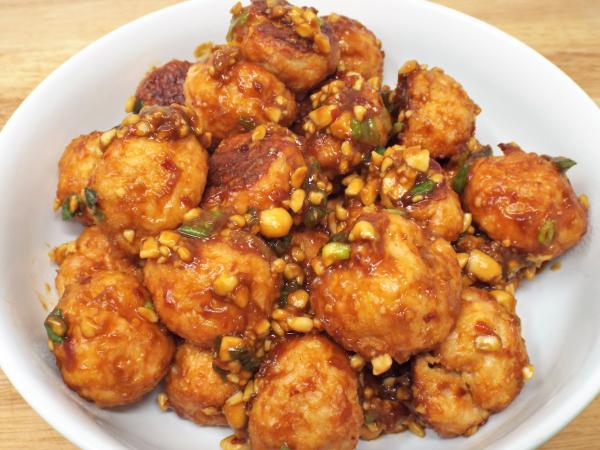 Kung Pao Chicken Meatballs recipe