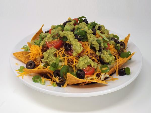 Ground Beef Taco Salad with Avocado Dressing